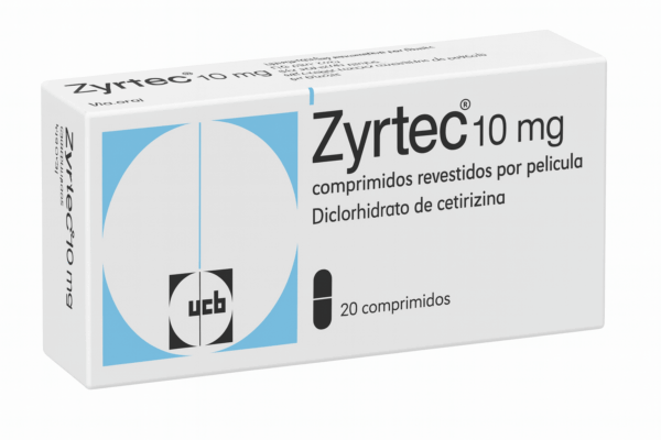 Zyrtec cetirizina Portugal — caixa 10 mg