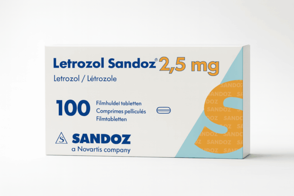 Letrozol letrozole Portugal — caixa Sandoz 2,5 mg 100 comprimidos