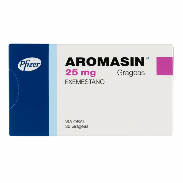 Aromasin 25 mg Portugal — caixa com 30 comprimidos