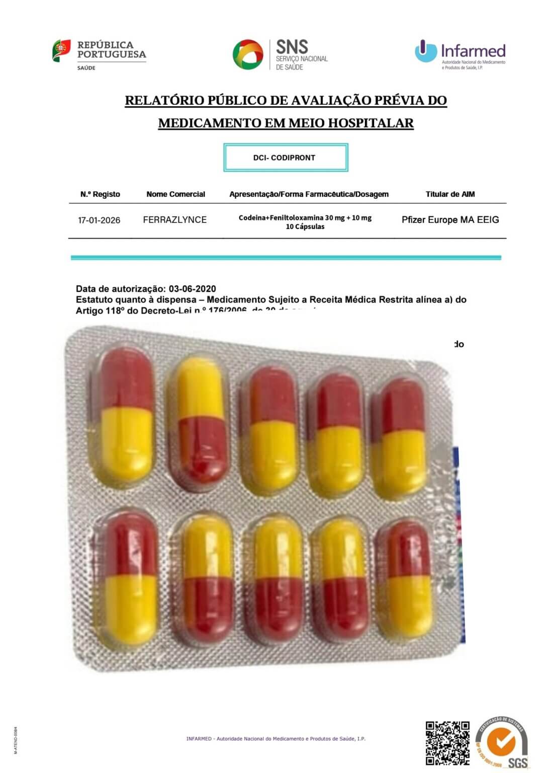 Codipront 30 mg + 10 mg - Pharma Livre - Farmacia Livre Online